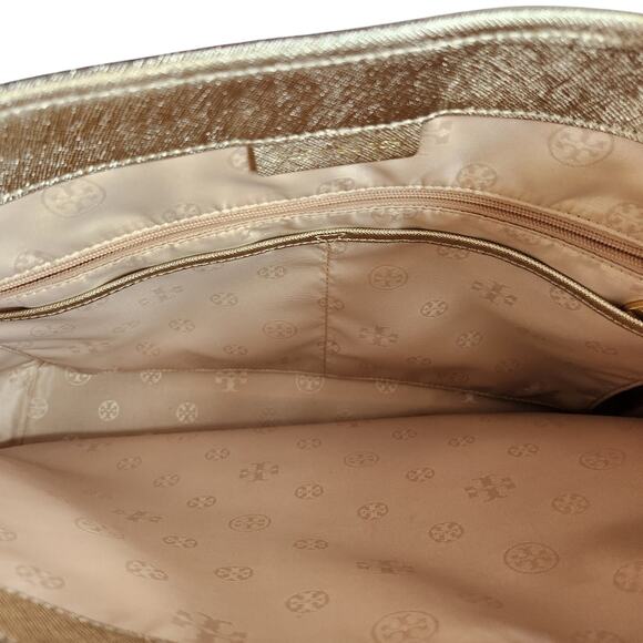 Tory Burch York Buckle Natural Straw Tote Shoulder Bag - Picture 7 of 13